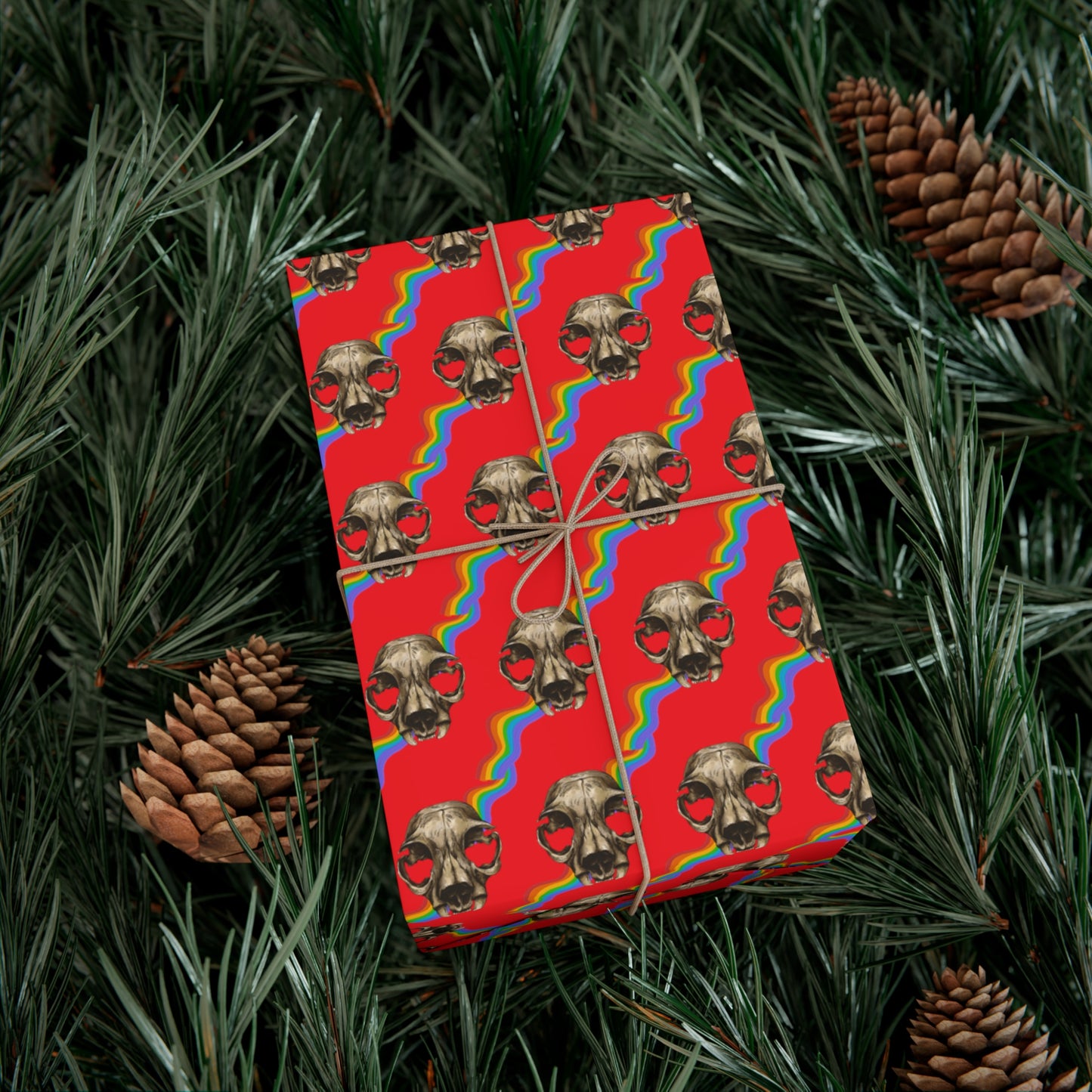 Squirrel Skull Gift Wrap Papers