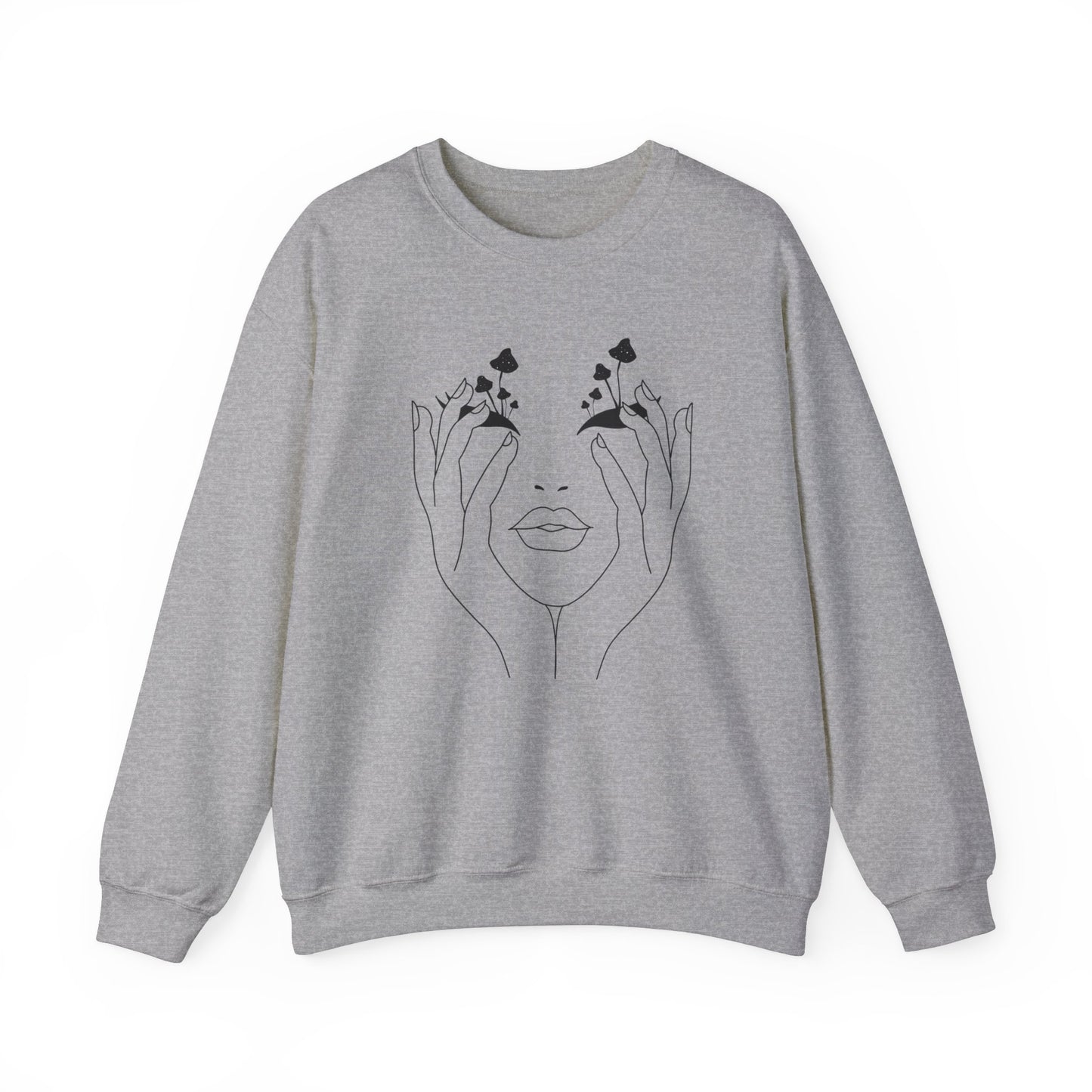 Mushroom obsession- Unisex Heavy Blend™ Crewneck Sweatshirt