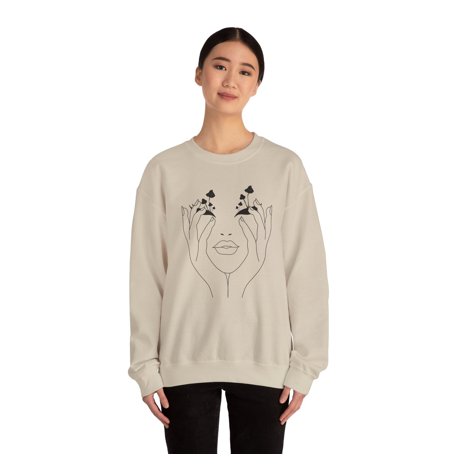 Mushroom obsession- Unisex Heavy Blend™ Crewneck Sweatshirt