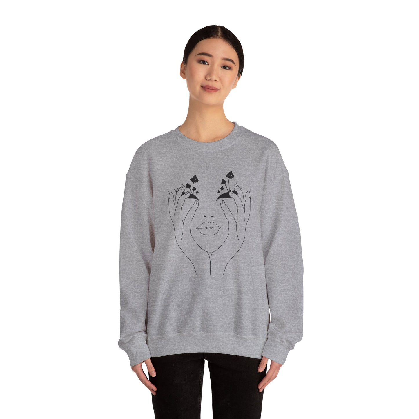 Mushroom obsession- Unisex Heavy Blend™ Crewneck Sweatshirt