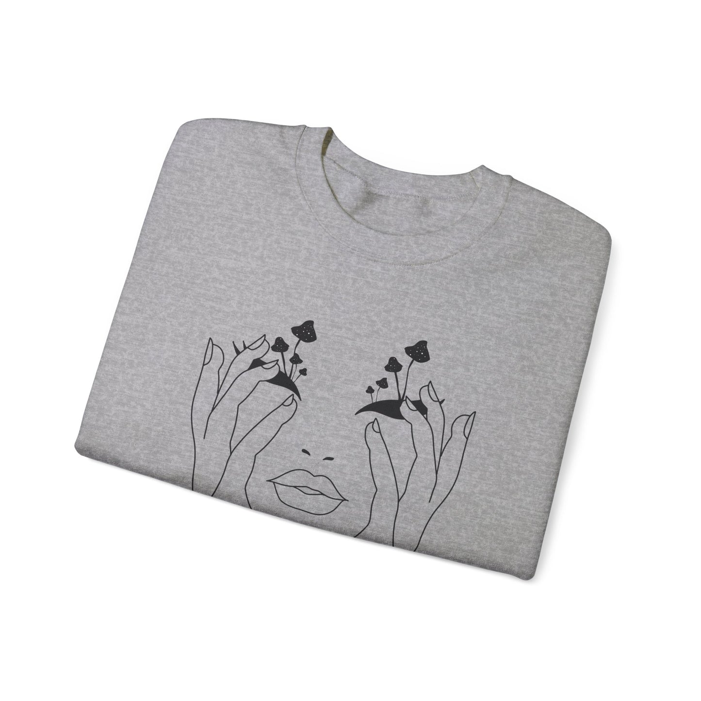 Mushroom obsession- Unisex Heavy Blend™ Crewneck Sweatshirt