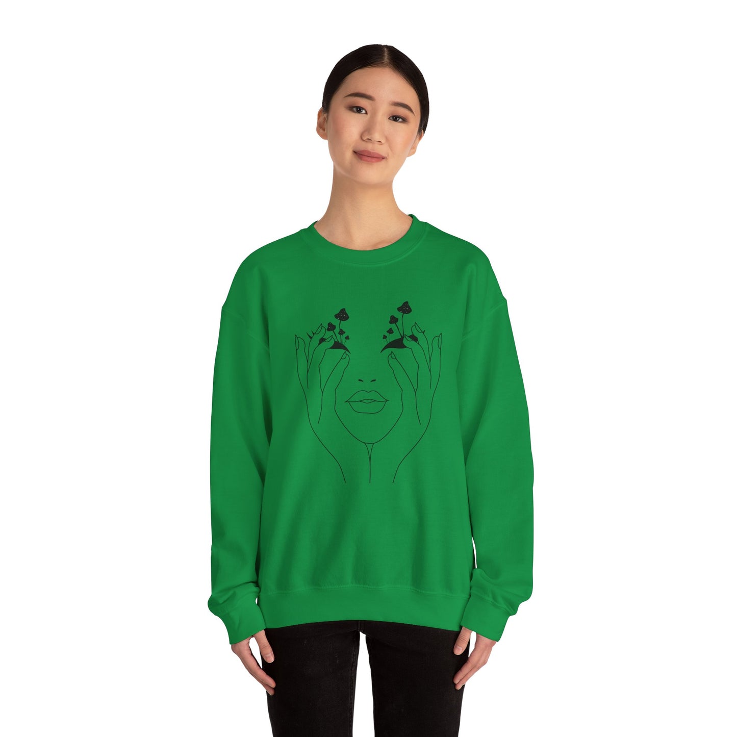 Mushroom obsession- Unisex Heavy Blend™ Crewneck Sweatshirt