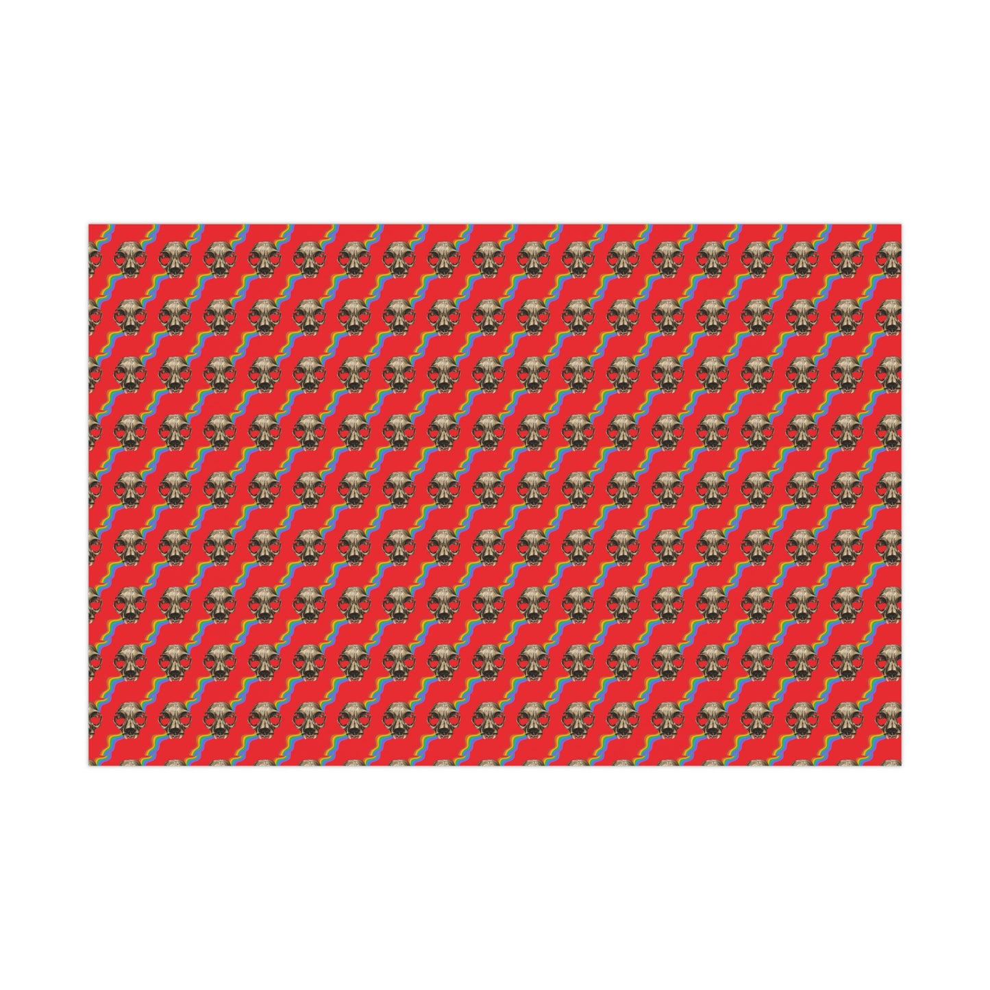 Squirrel Skull Gift Wrap Papers