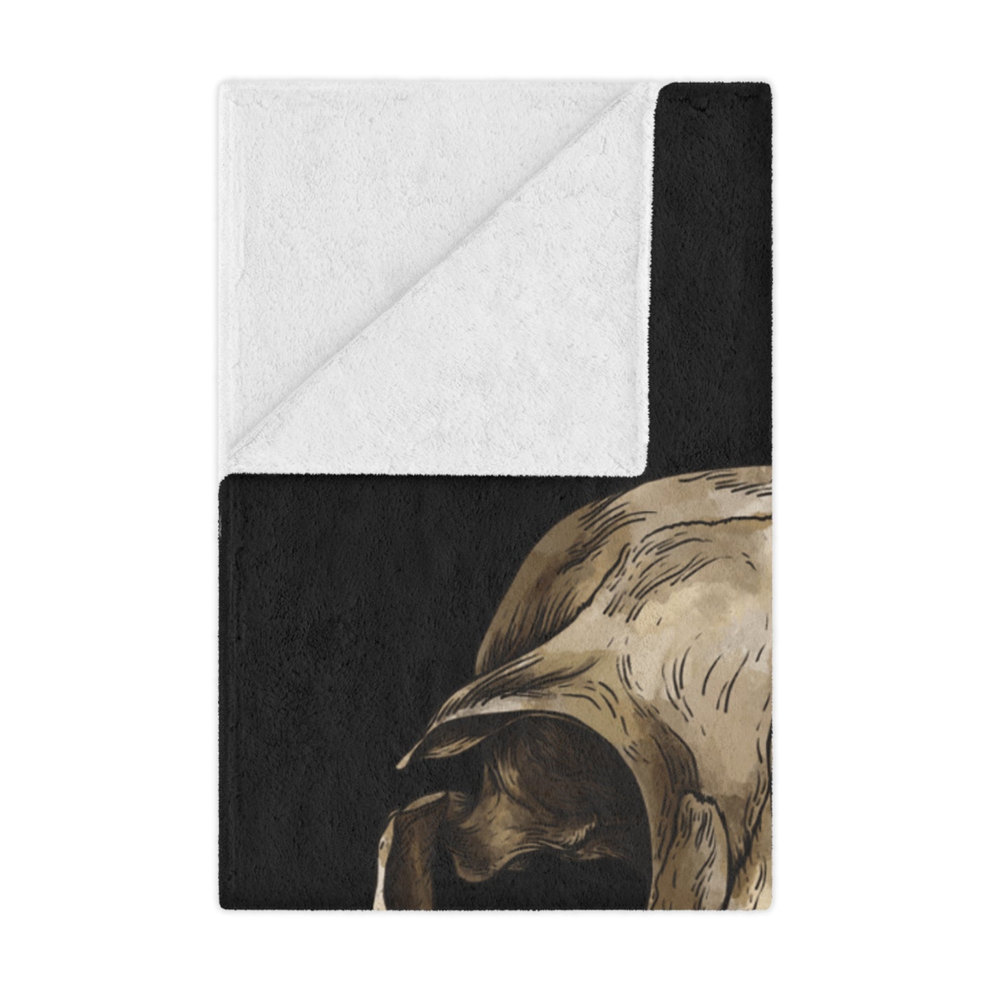 Rainbow Puma Skull Minky Blanket