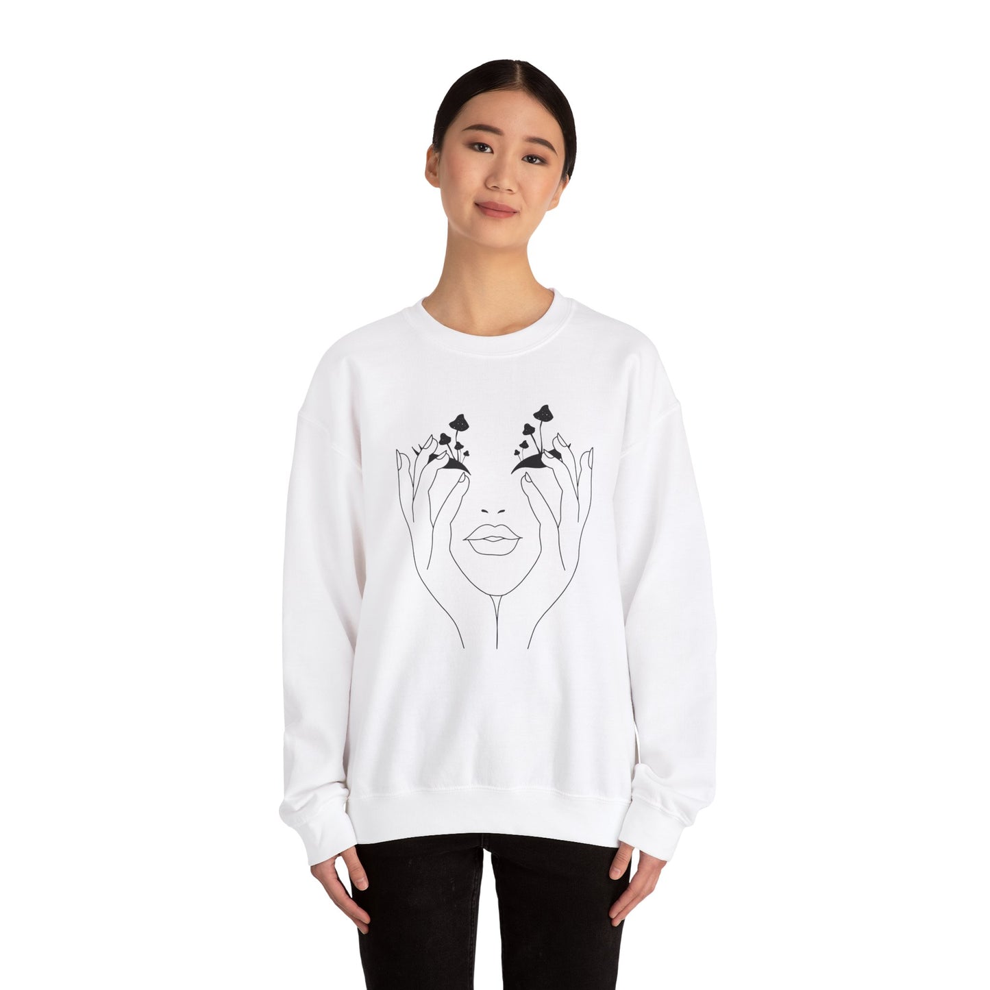 Mushroom obsession- Unisex Heavy Blend™ Crewneck Sweatshirt