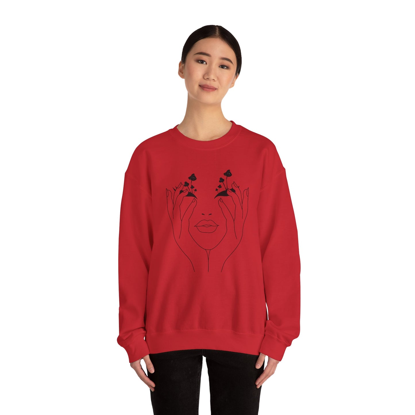Mushroom obsession- Unisex Heavy Blend™ Crewneck Sweatshirt