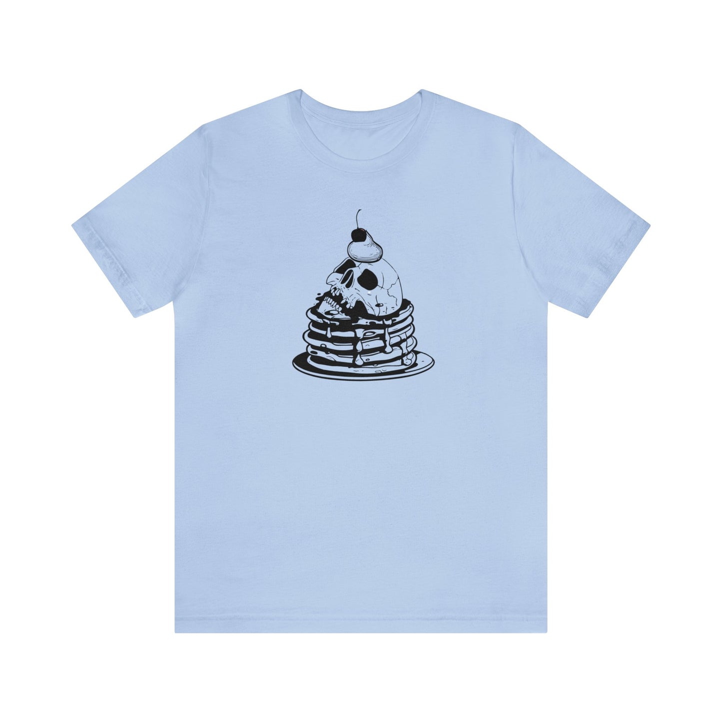 Funny face pancakes Jersey Short Sleeve Tee