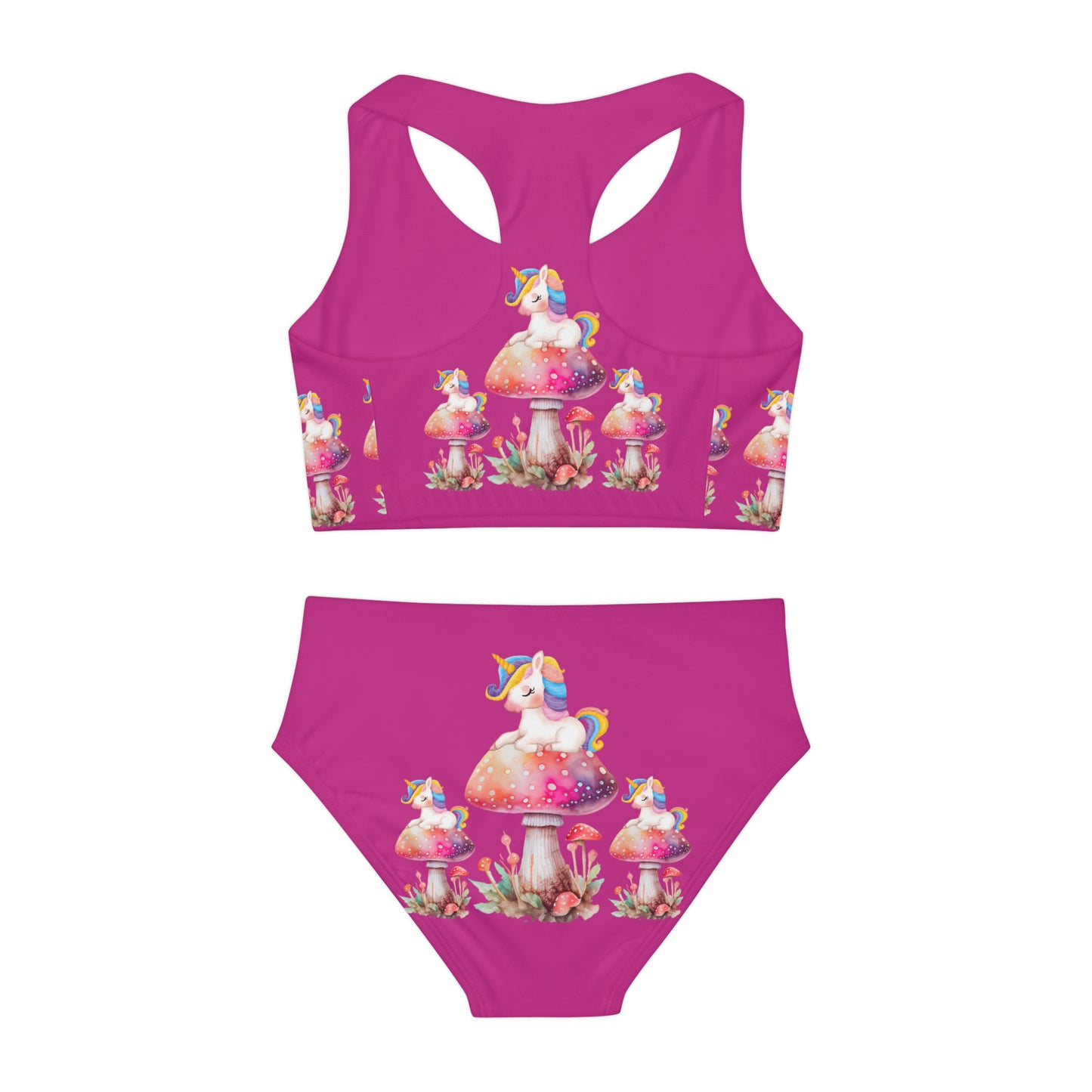 Girls Two Piece Swimsuit (AOP)