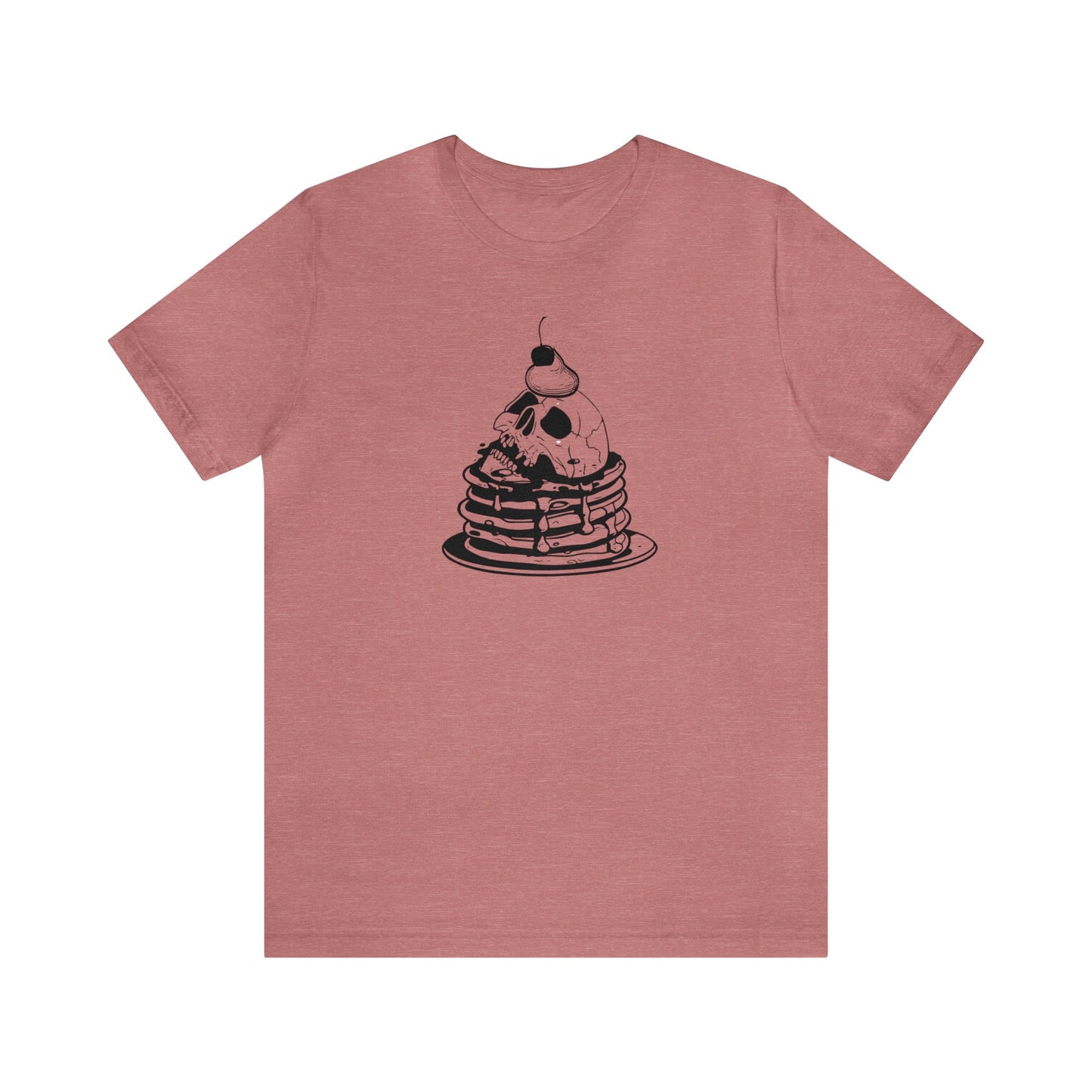 Funny face pancakes Jersey Short Sleeve Tee