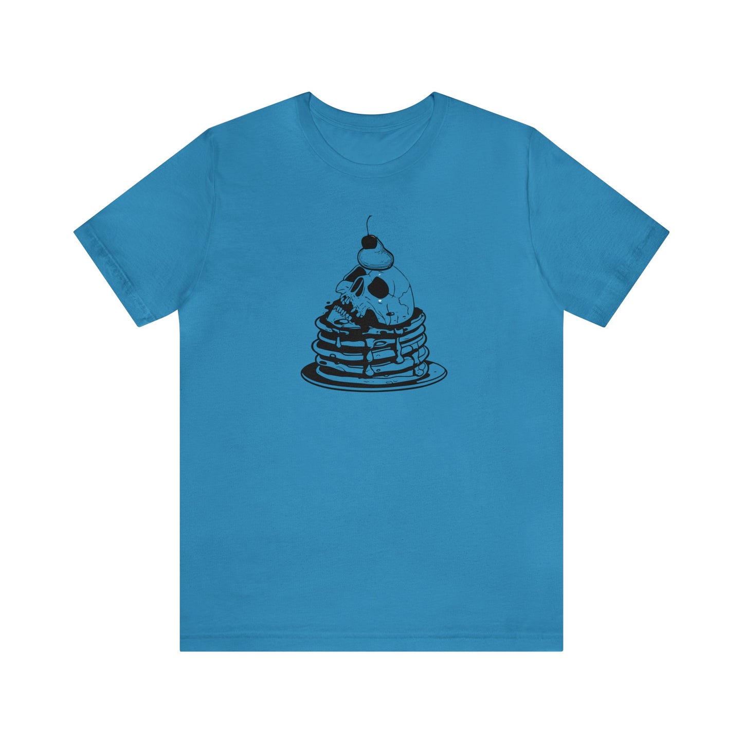 Funny face pancakes Jersey Short Sleeve Tee