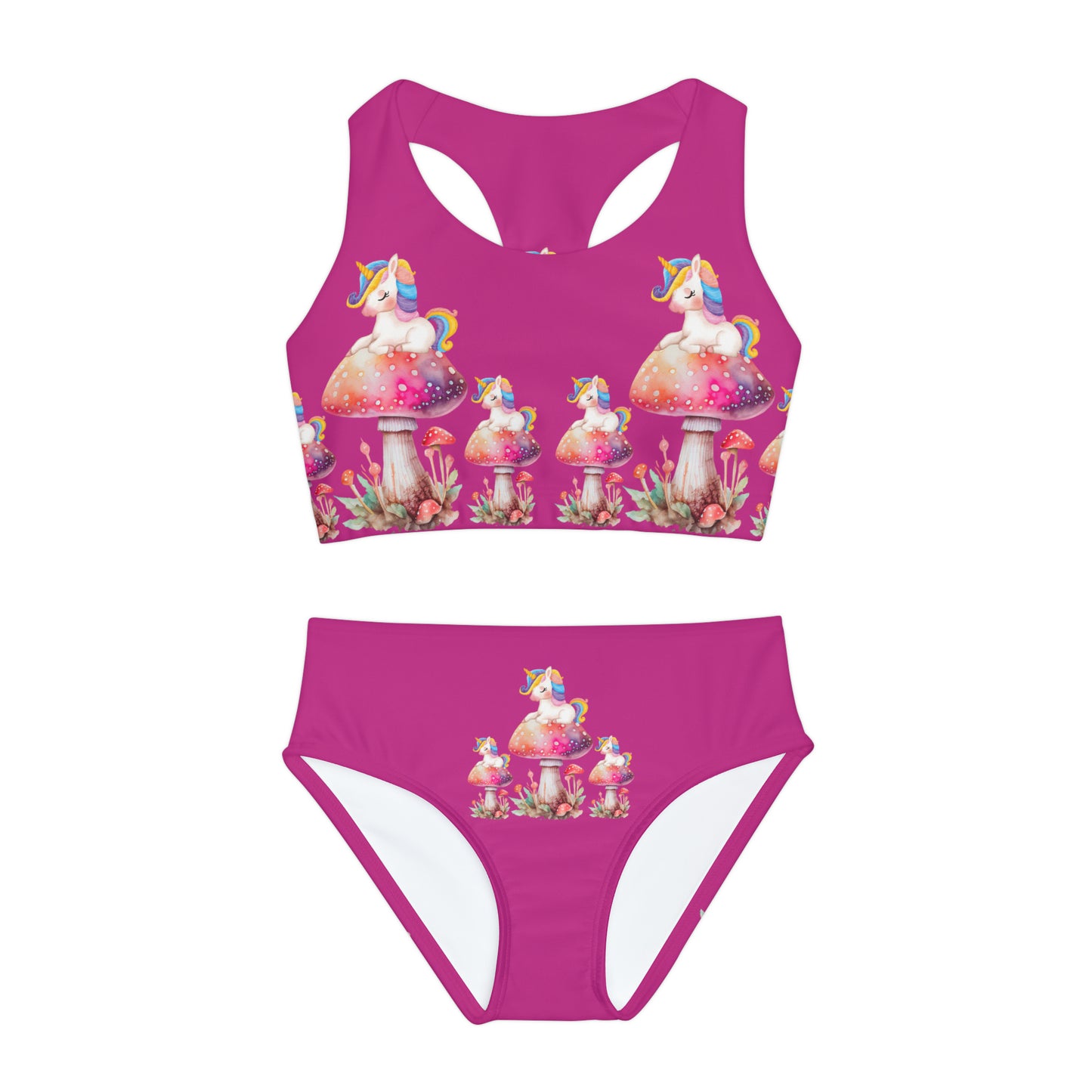 Girls Two Piece Swimsuit (AOP)