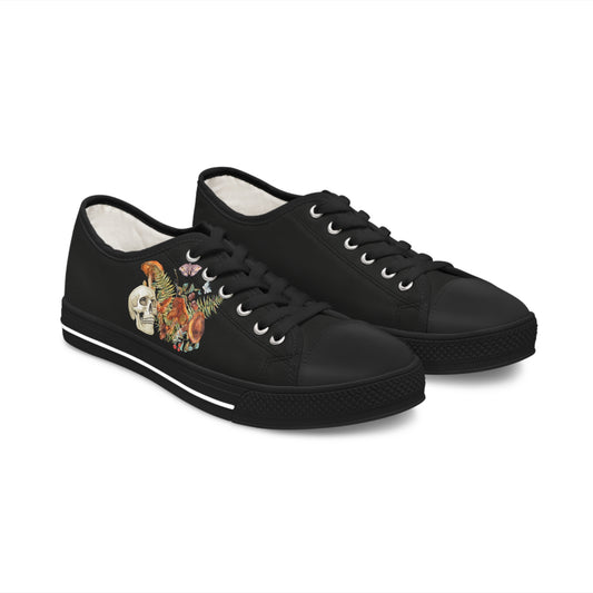 Skull in The Forest Women's Low Top Sneakers