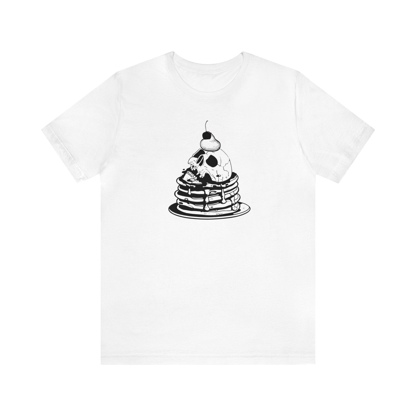 Funny face pancakes Jersey Short Sleeve Tee