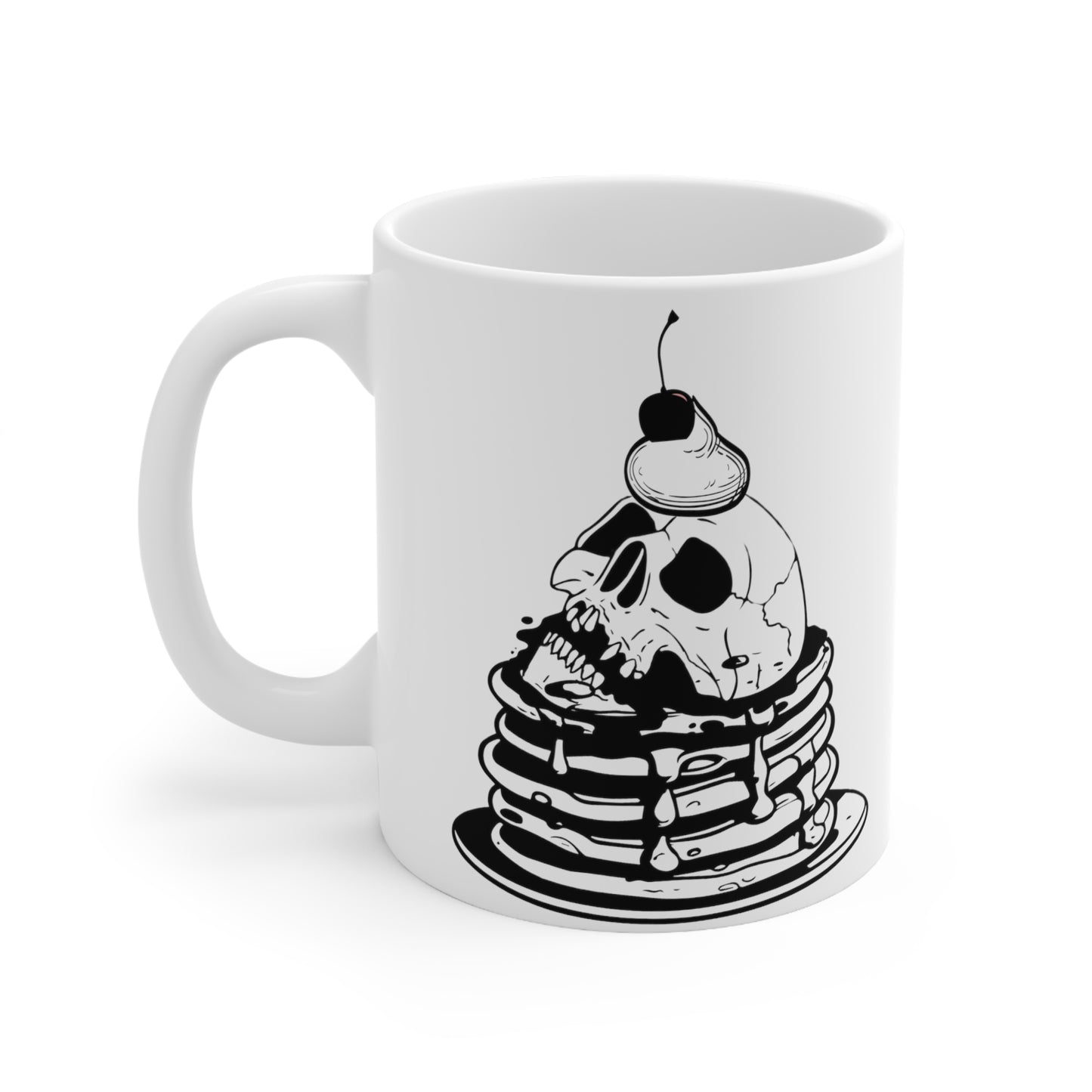 Funny face pancakes Ceramic Mug 11oz